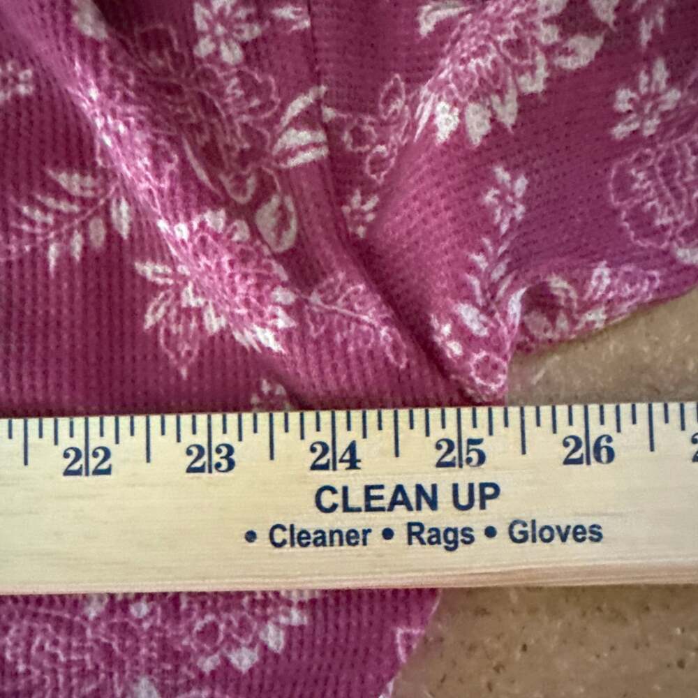Bobeau Pink Floral V-Neck Button Front Cardigan - Picture 5 of 5